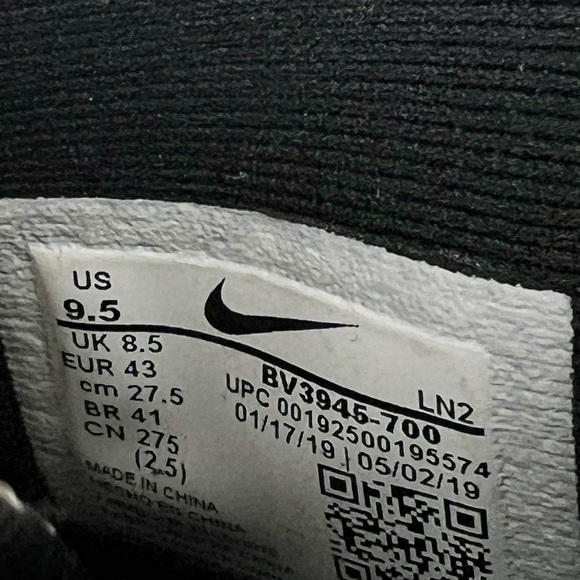 Nike Alpha Menace Pro 2 Mid Gold Black Football Cleats Size 9.5 - Picture 10 of 10